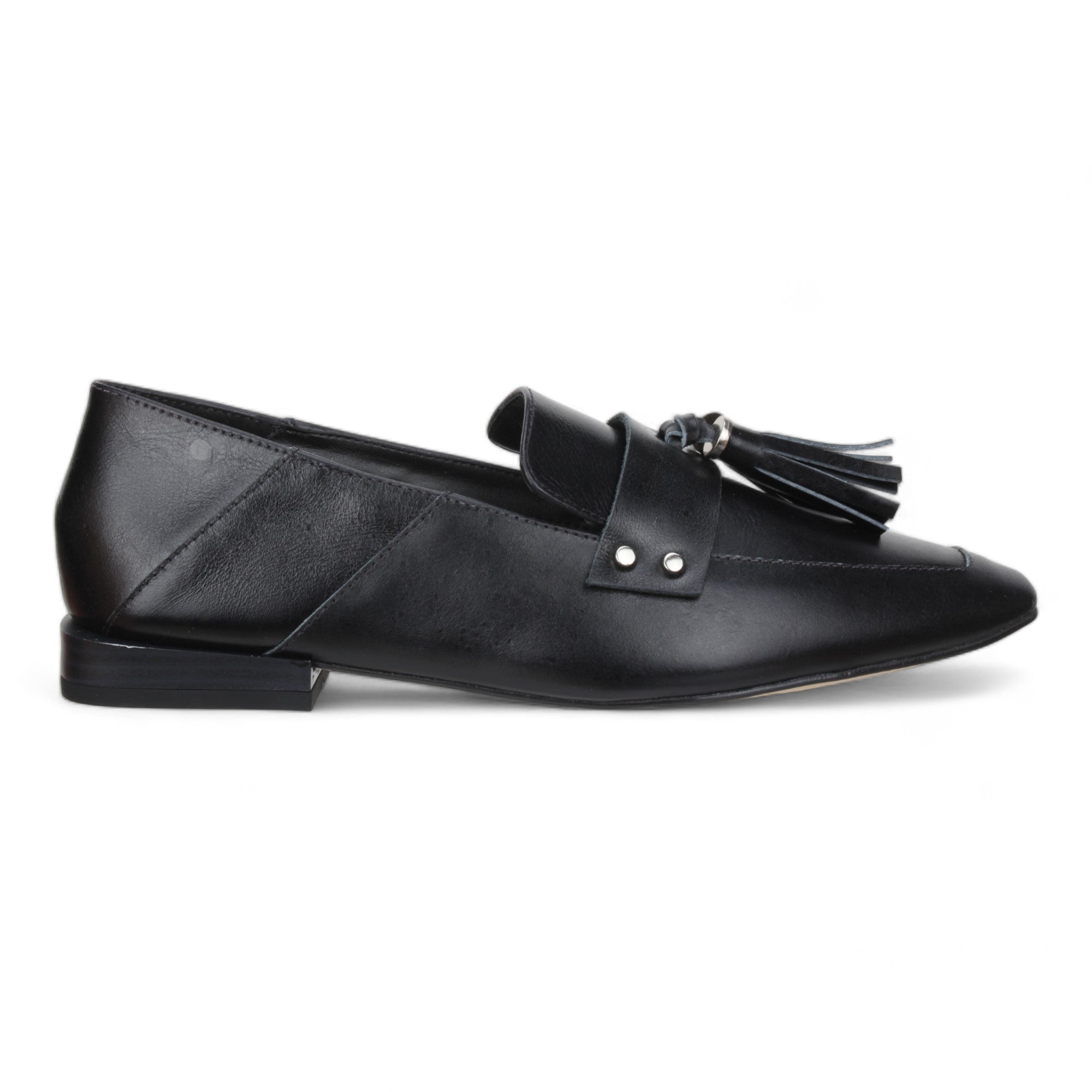 Bruno Menegatti Leather Loafer w/ Tassels - Black