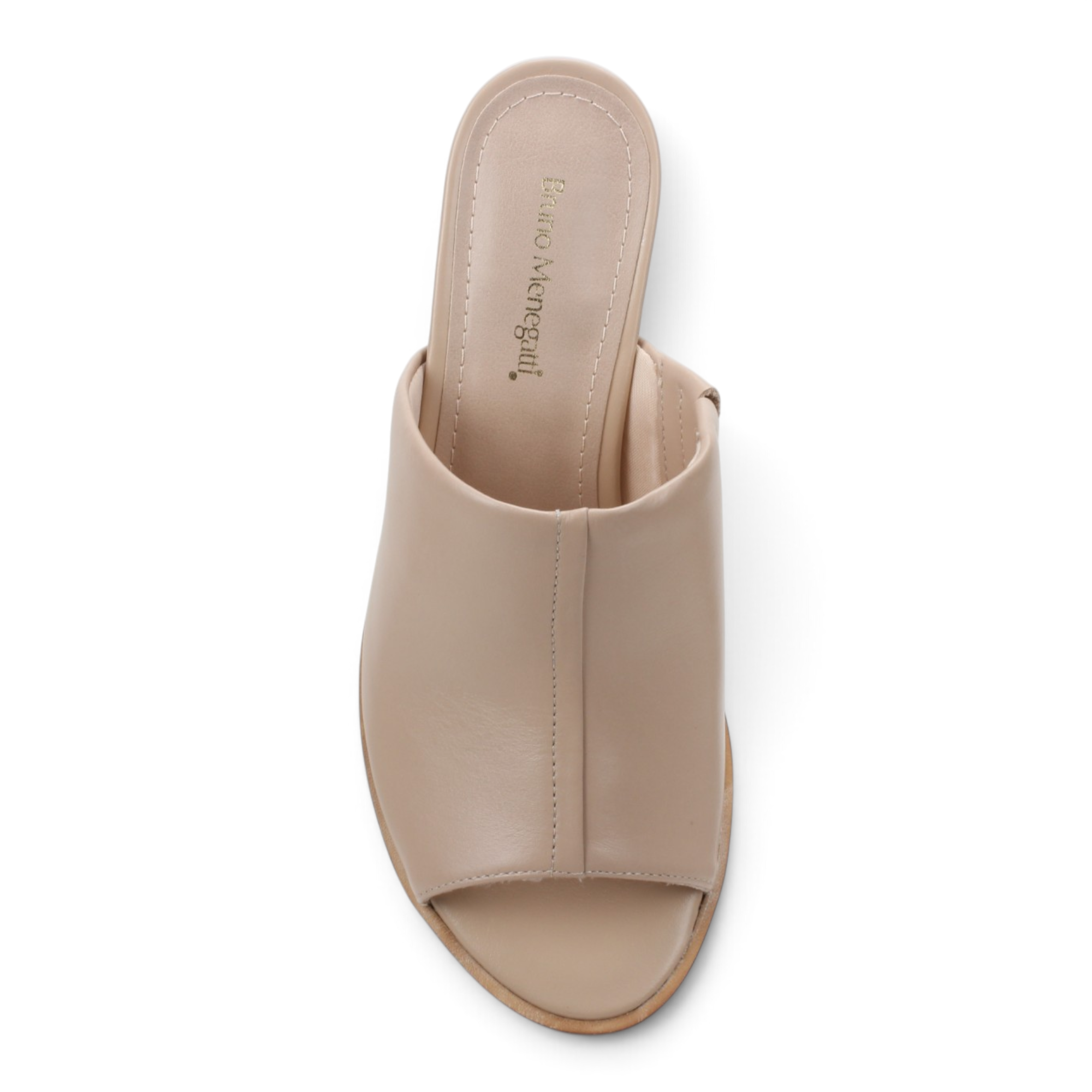 Bruno Menegatti Norah Leather Mule Sandal - Nude