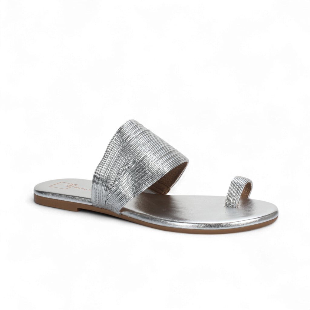 Bruno Menegatti Doya Slide Sandal - Silver