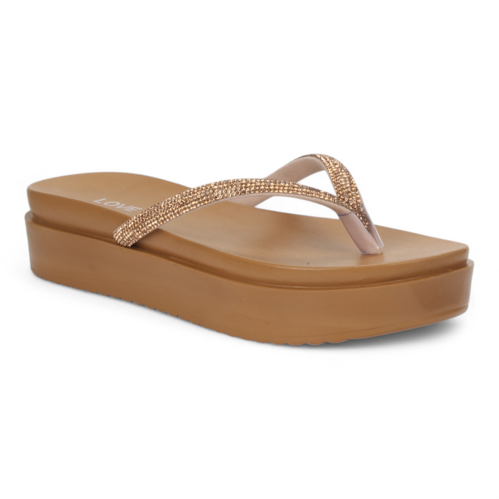 Love Rio Copacabana Seaside Bling Sandals - Khaki