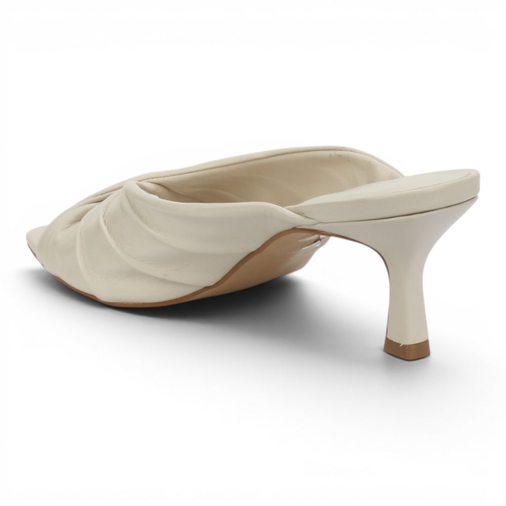Carrano Sage II Leather Mule Slide Sandal - Milk