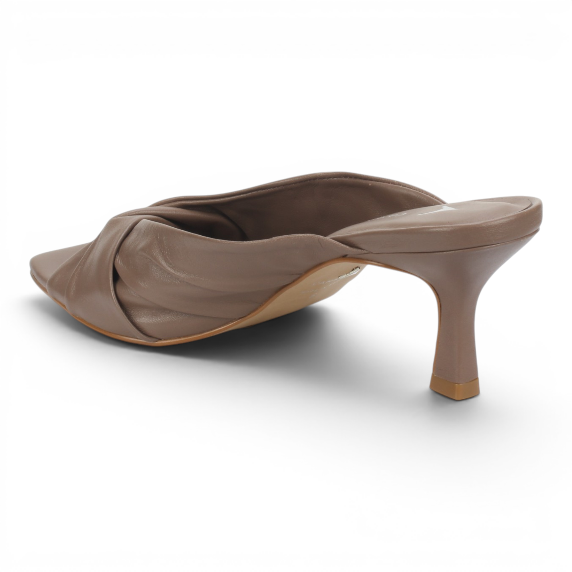 Carrano Sage II Leather Mule Slide Sandal - Mocha