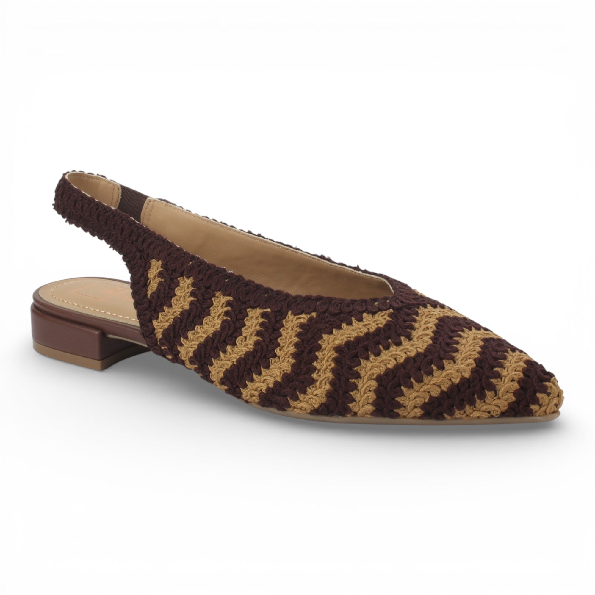 Bruno Menegatti Jenny Crochet Slingback - Coffee / Pecan
