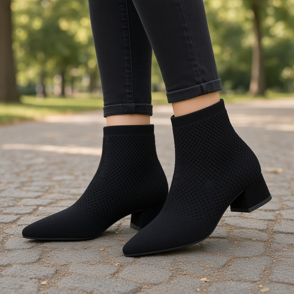 Bruno Menegatti Dolly Stetch Ankle Bootie - Black
