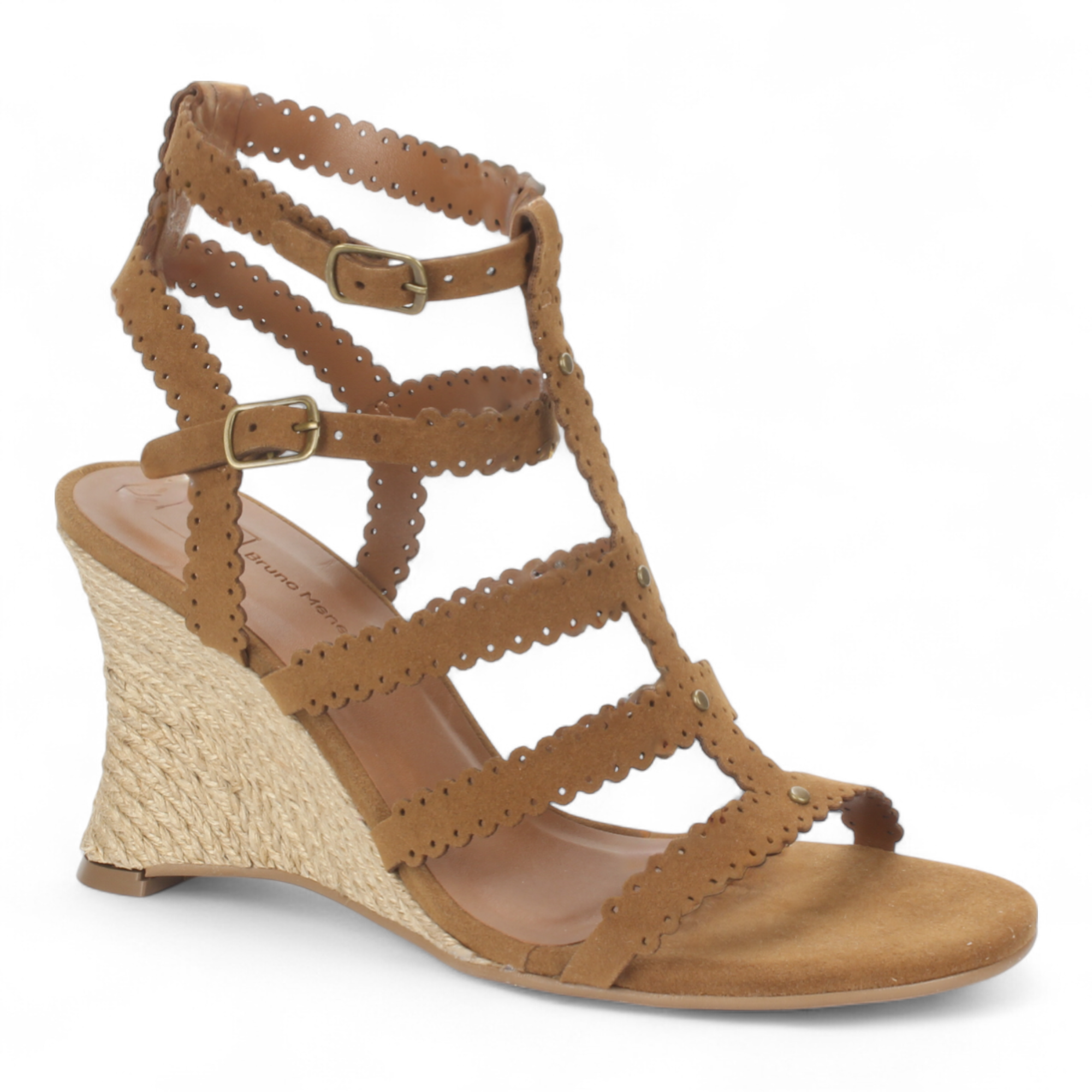 Bruno Menegatti Gia Wedge Sandal - Whiskey
