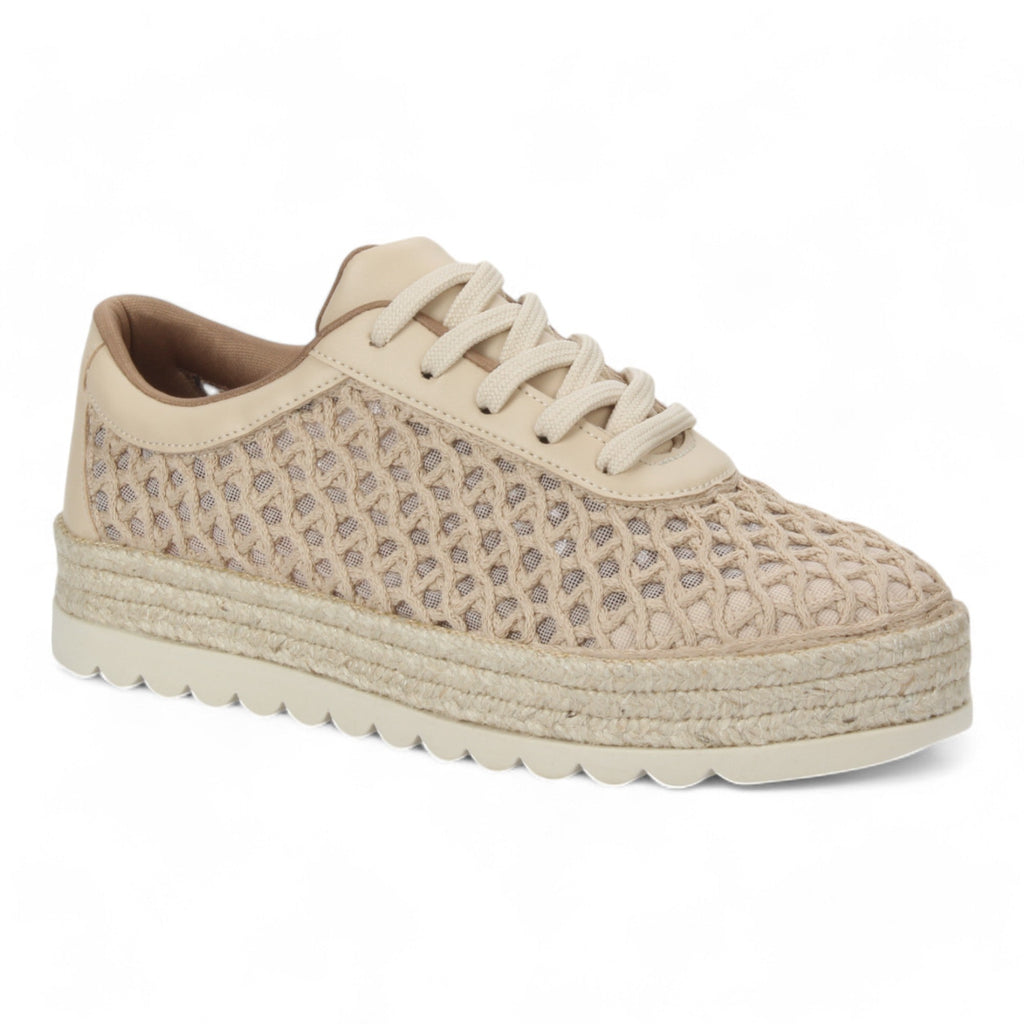 Love Rio Sierra Crochet Vintage Sneaker - Cream