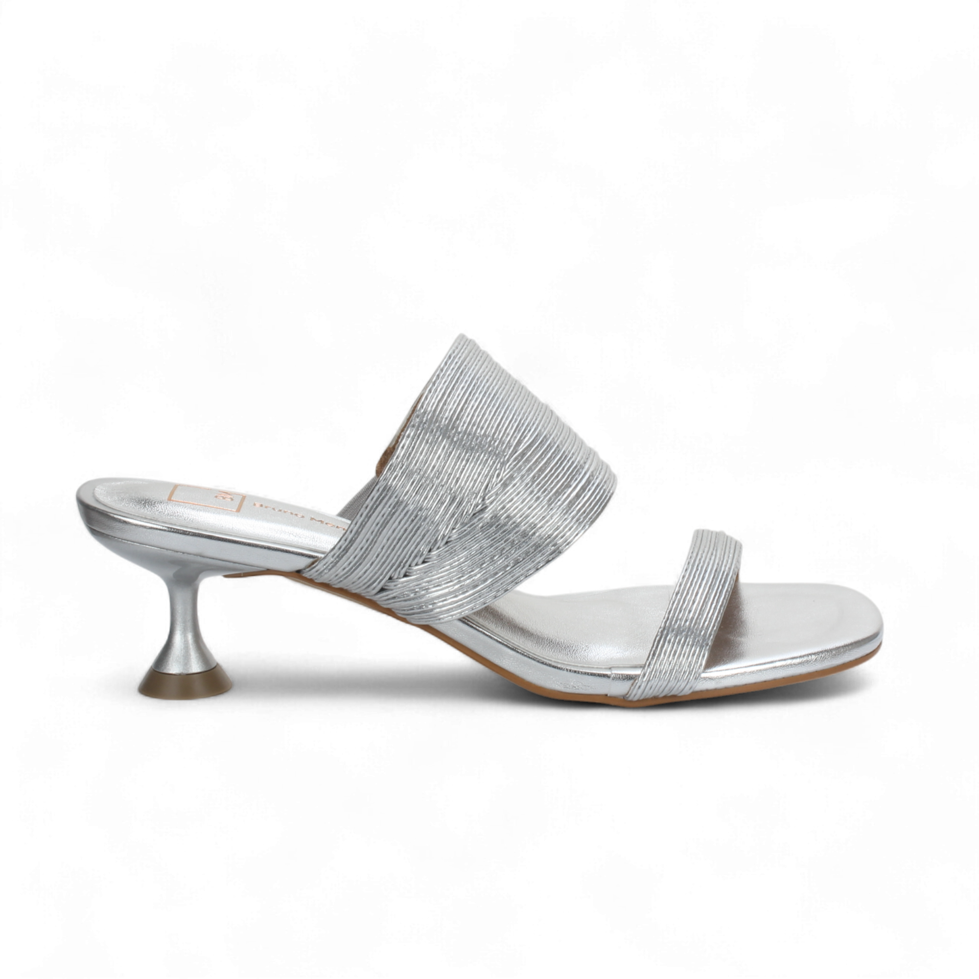Bruno Menegatti Eve Slide Sandal - Silver