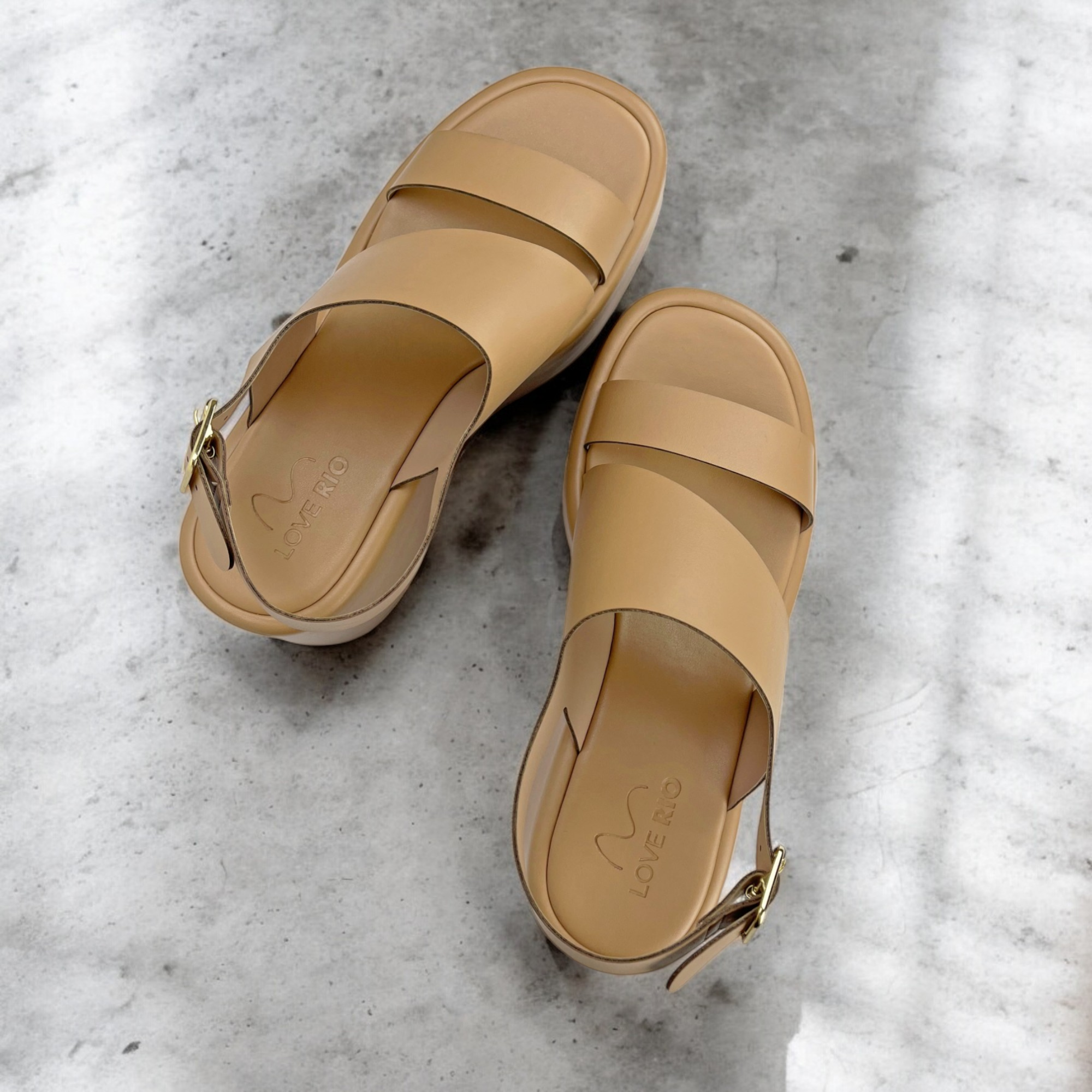 Love Rio Lapa Wedge Sandal - Camel