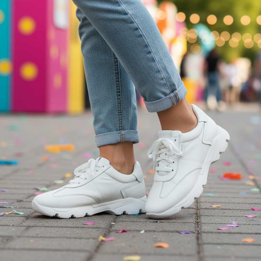 Carrano Leather Sneakers - White