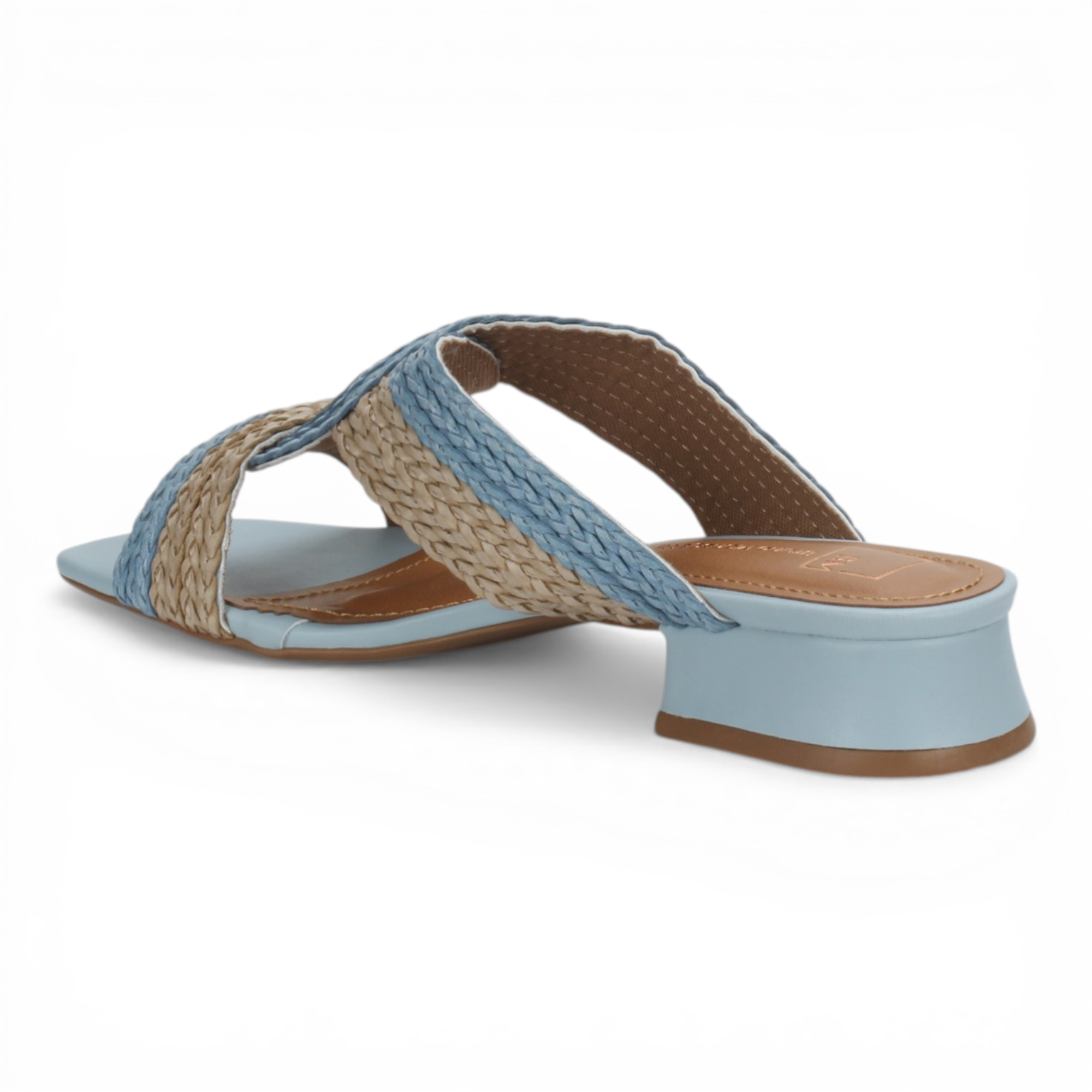 Bruno Menegatti Verina Sandals Straw - Blue Cream