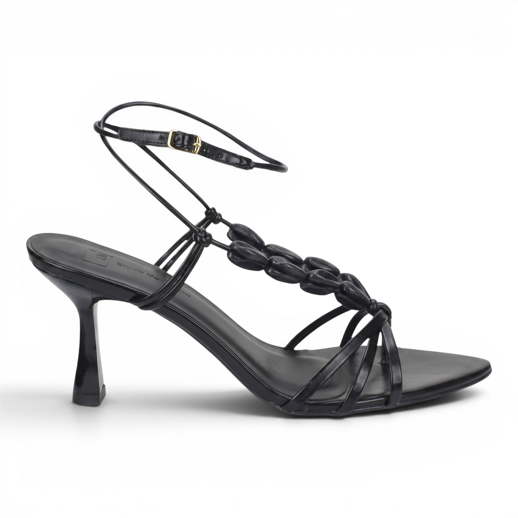 Bruno Menegatti Camila Beaded Dress Sandal - Black