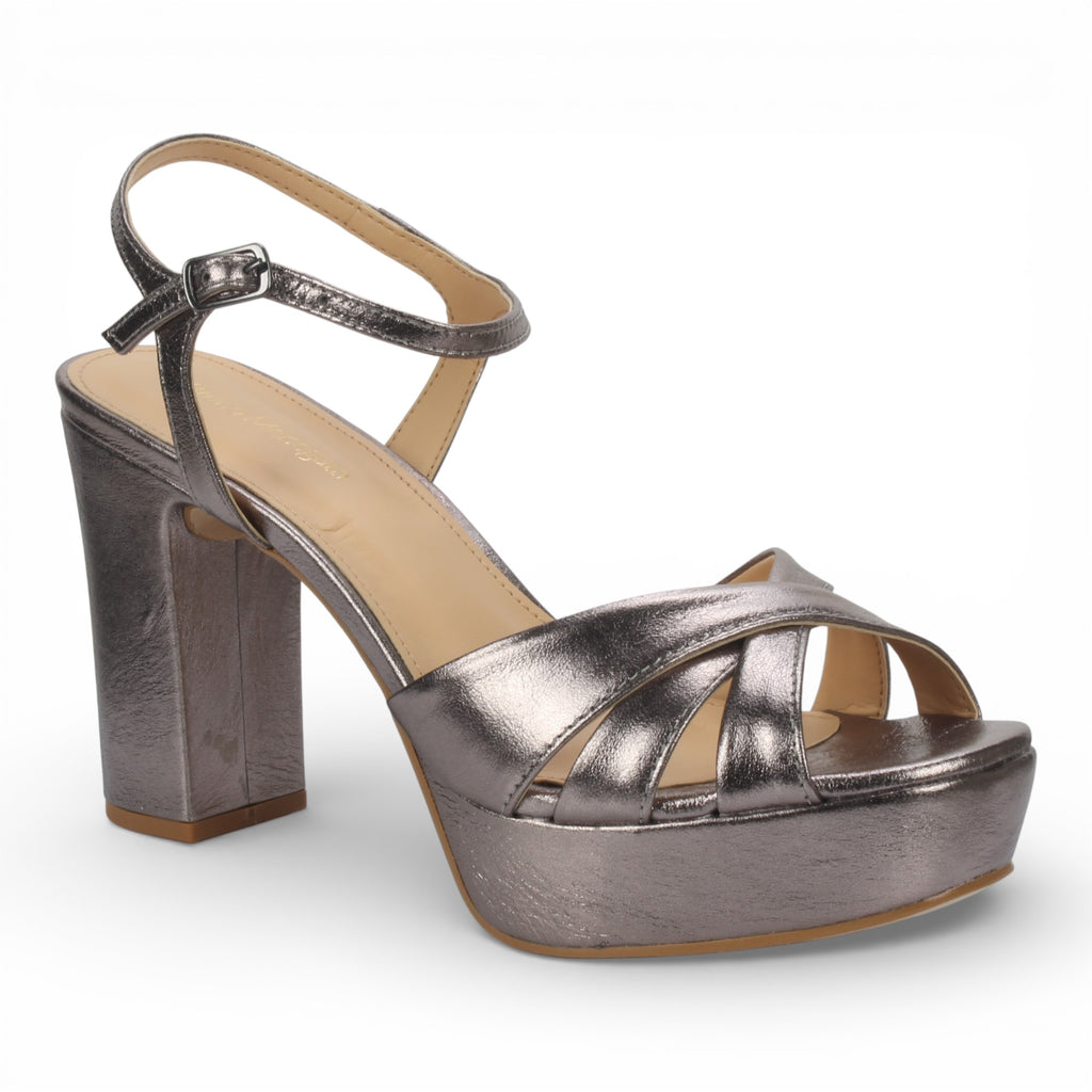 Bruno Menegatti Adelle Leather Dress Sandal - Onix