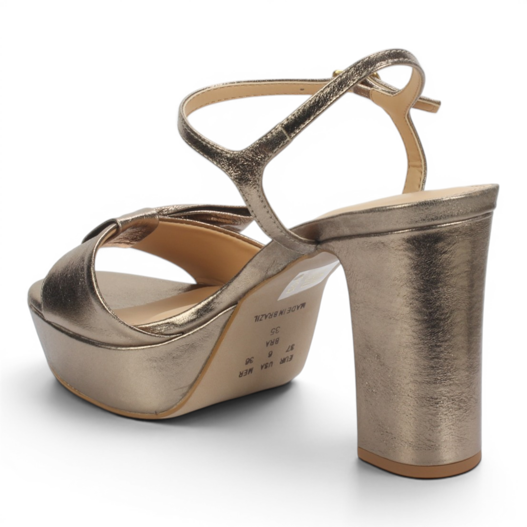 Bruno Menegatti Thelma Leather Dressy Platform - Pewter