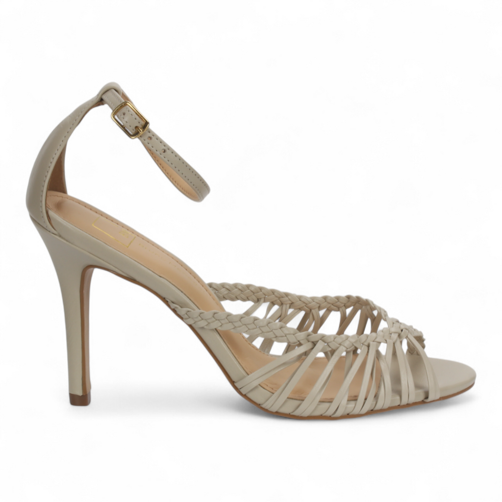 Bruno Menegatti Adriana Leather Dress Sandal - Off White