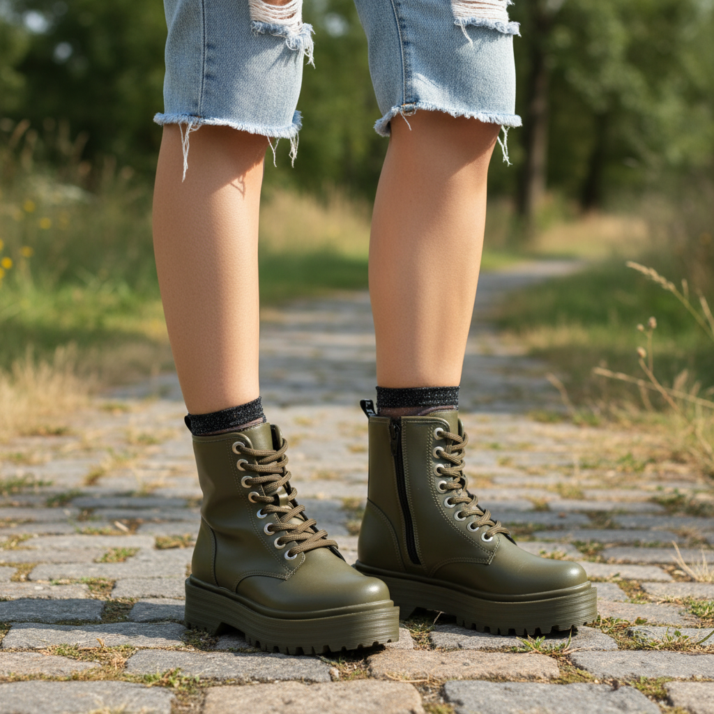 Offline Biker Boots - Khaki