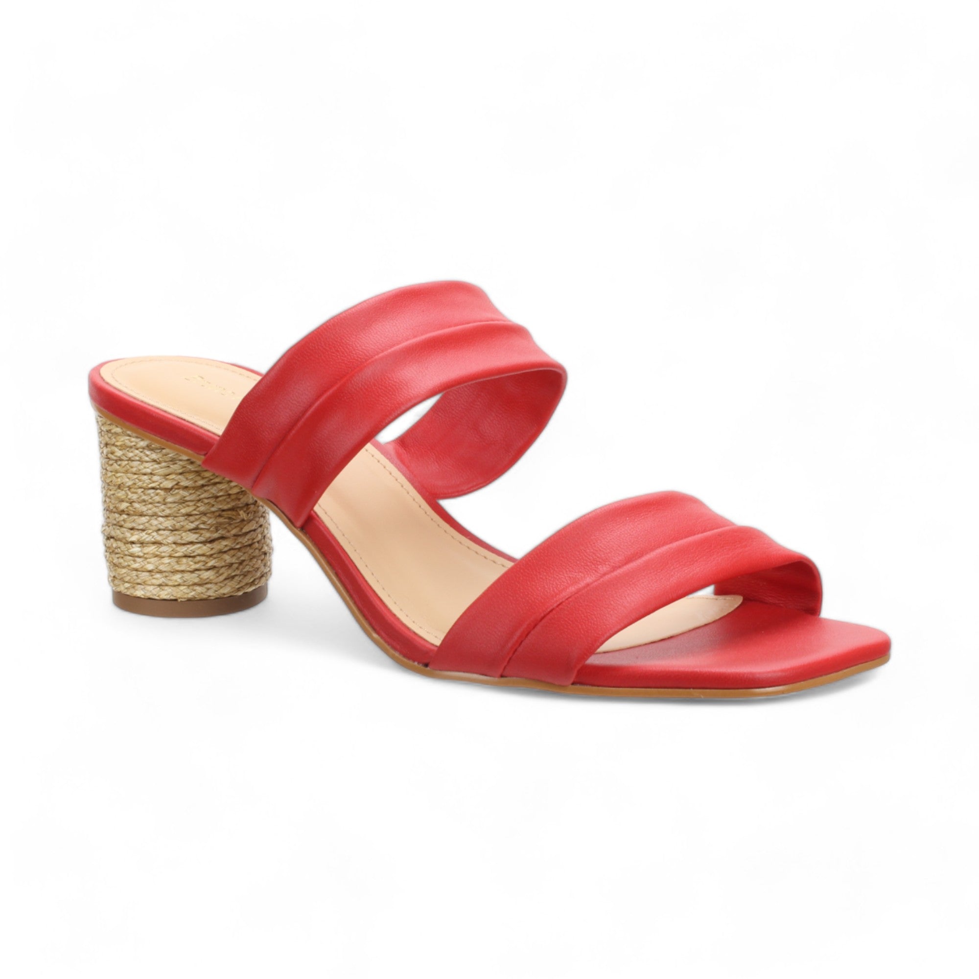 Bruno Menegatti Victoria Leather Slide Sandal - Red
