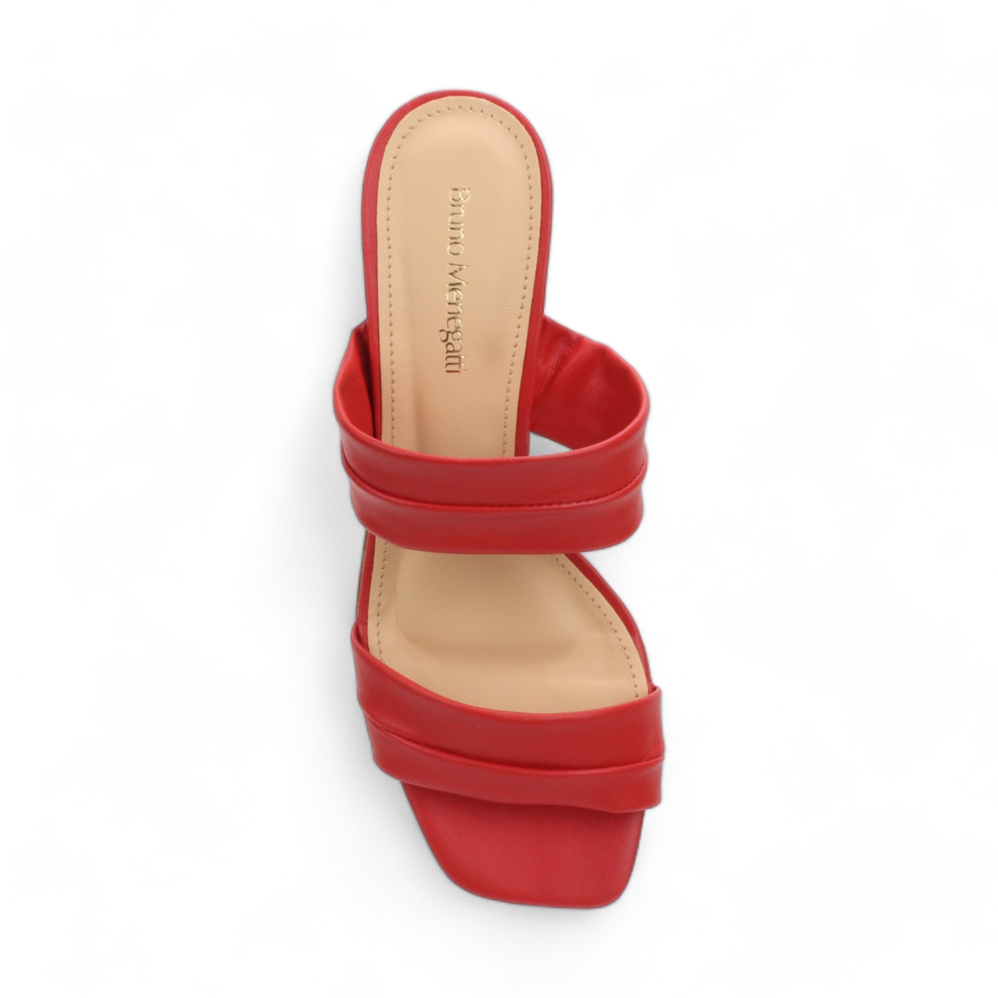 Bruno Menegatti Victoria Leather Slide Sandal - Red