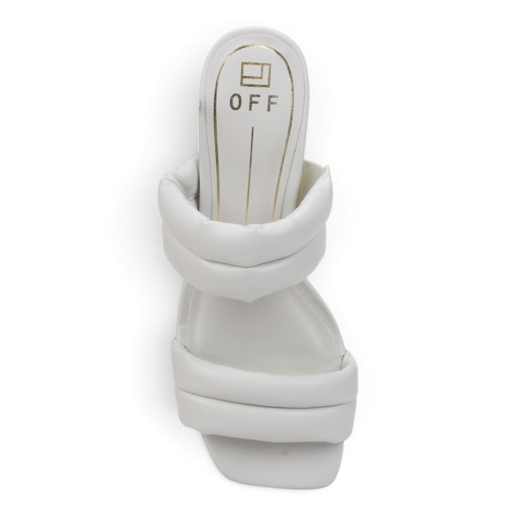 Offline Jolene Clear Heel Sandal - Off White