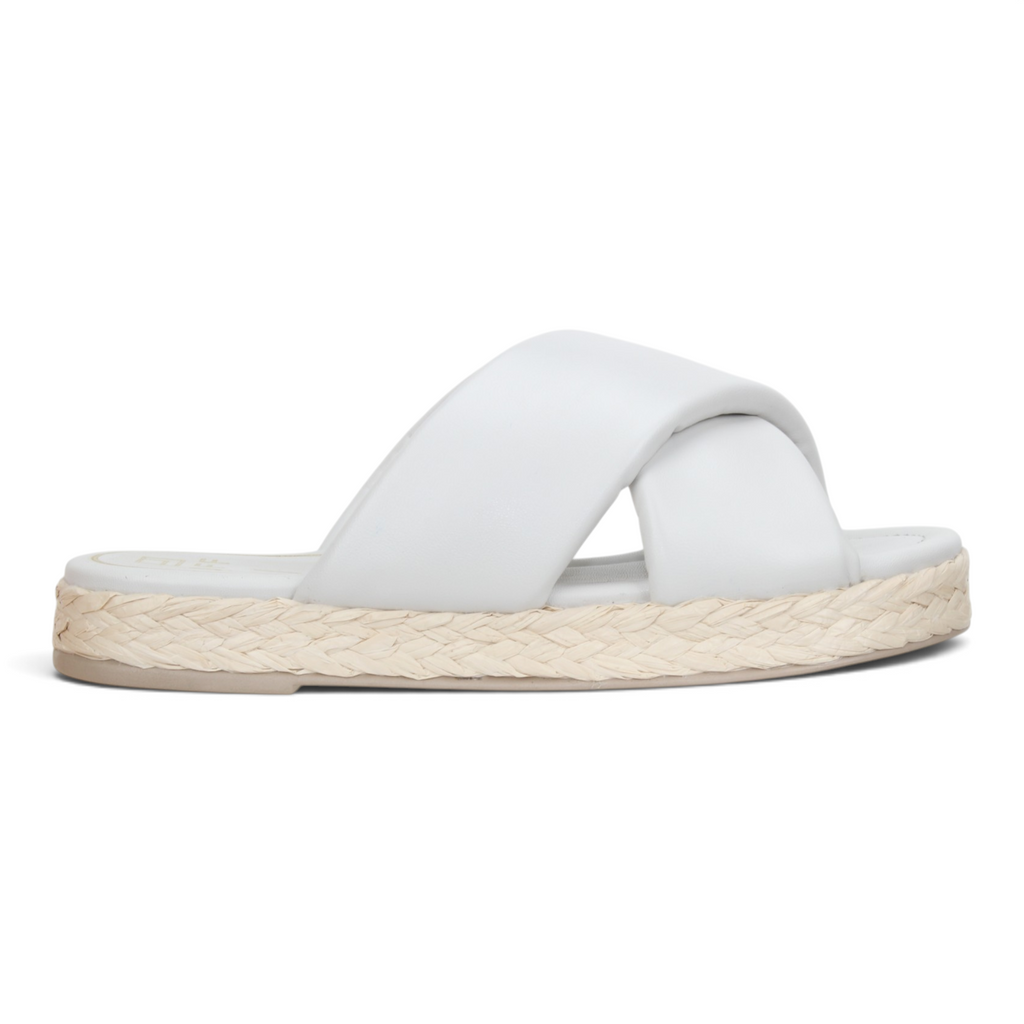 Offline Janelle Espadrille Flatform Sandals - Off White