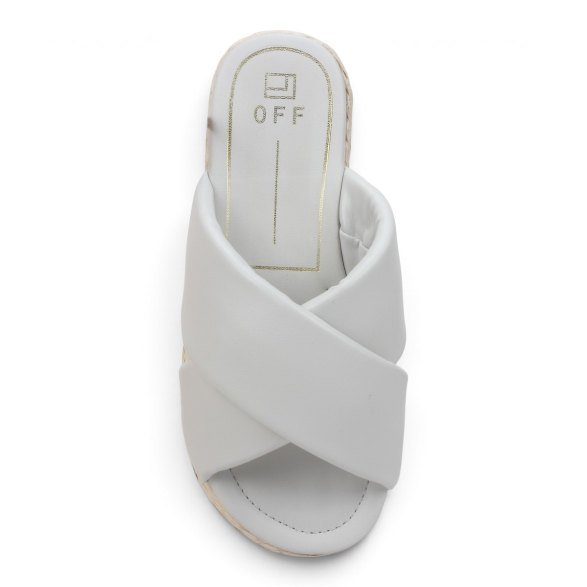 Offline Janelle Espadrille Flatform Sandals - Off White