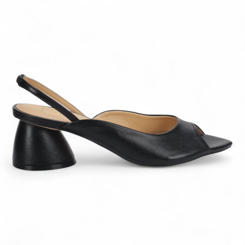 Bruno Menegatti Annie Sling back Leather Pump - Black