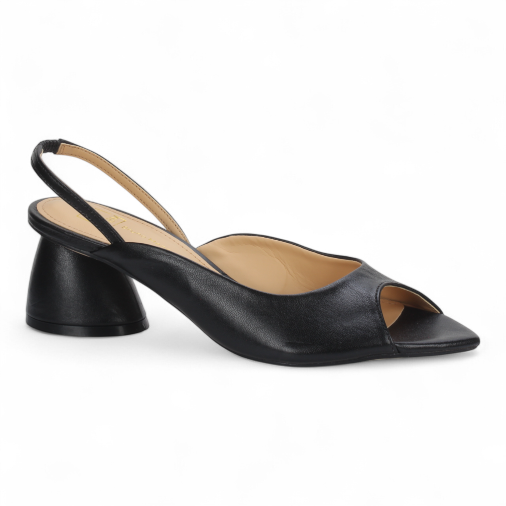 Bruno Menegatti Annie Sling back Leather Pump - Black
