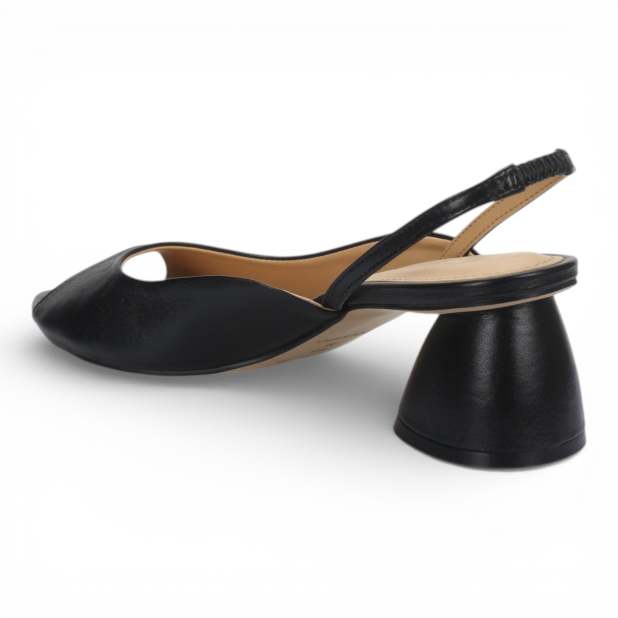 Bruno Menegatti Annie Sling back Leather Pump - Black