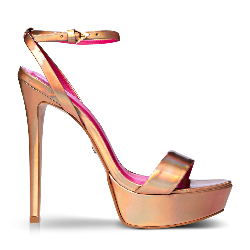 Carrano Nancy High Heel Dress Platform Sandal-Gold