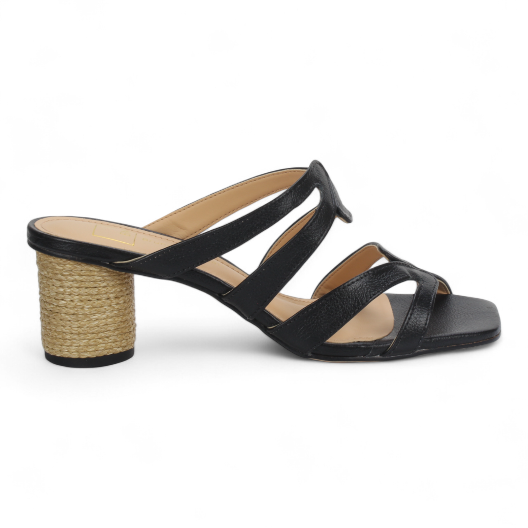 Bruno Menegatti Leather Slide Mules Sandals - Black