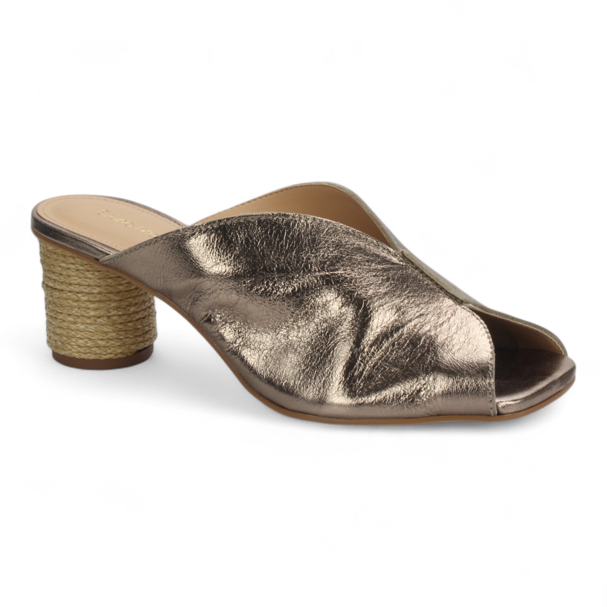 Bruno Menegatti Sophie Mule Slide Sandal Leather - Pewter