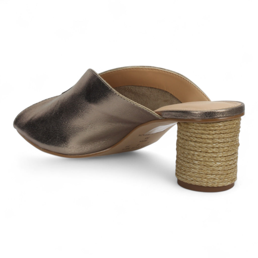 Bruno Menegatti Sophie Mule Slide Sandal Leather - Pewter