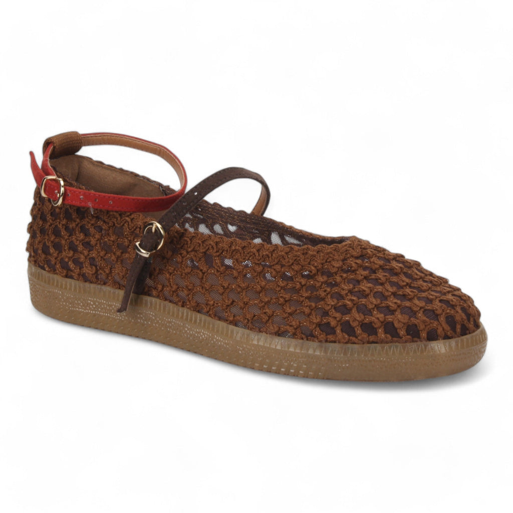 Love Rio Natty Crochet Mary Jane - Coffee