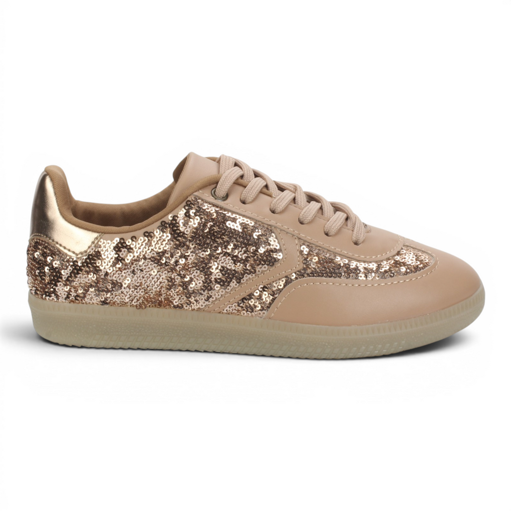 Love Rio Genesis Sequins Sneakers - Nude