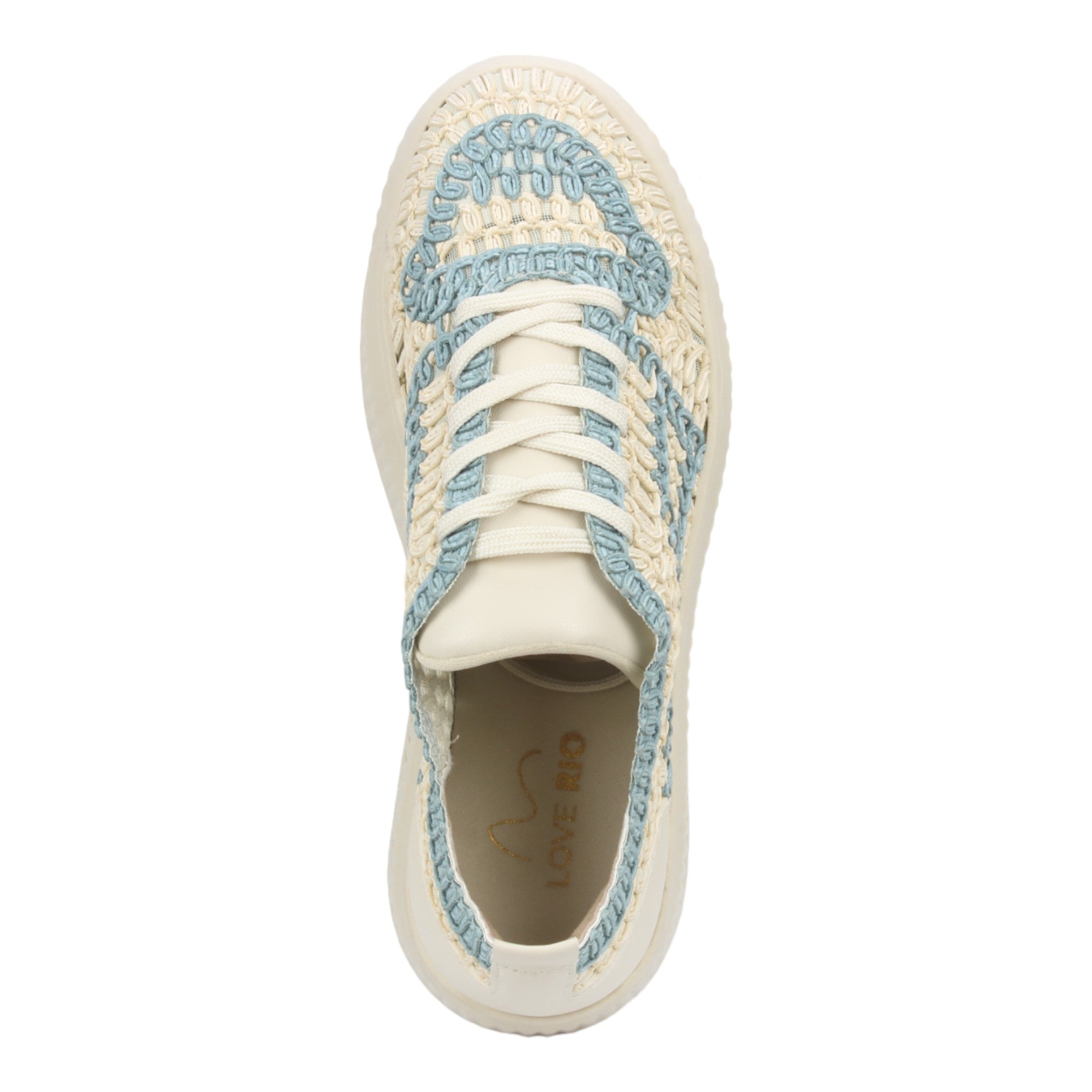 Love Rio Naomi Crochet Sneaker - Blue