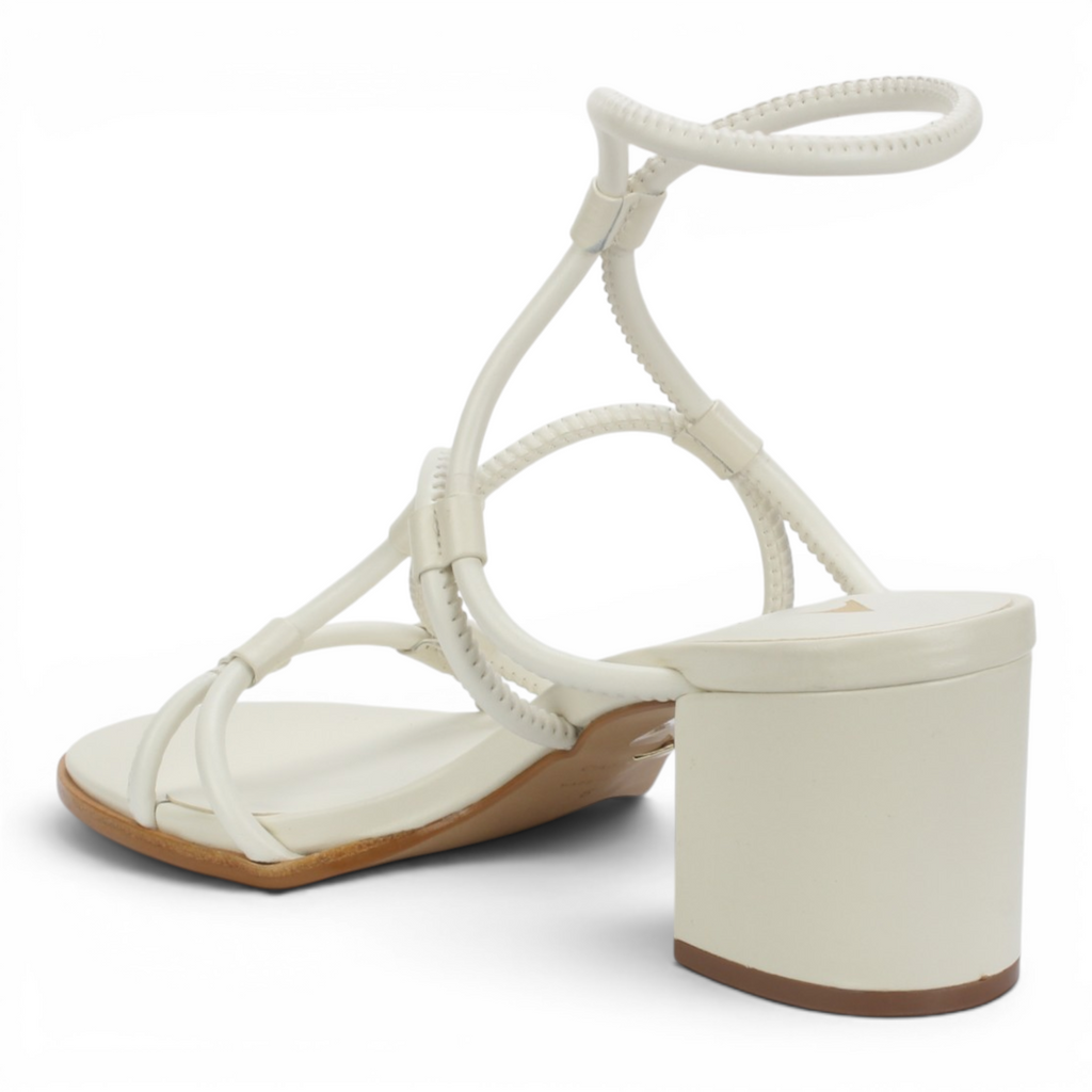 Carrano Ayla Leather Ankle Strap Sandal - Milk
