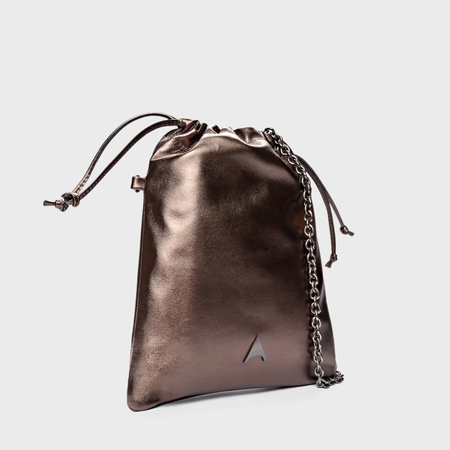 Carrano Metal Cross Body Bag - Old Silver