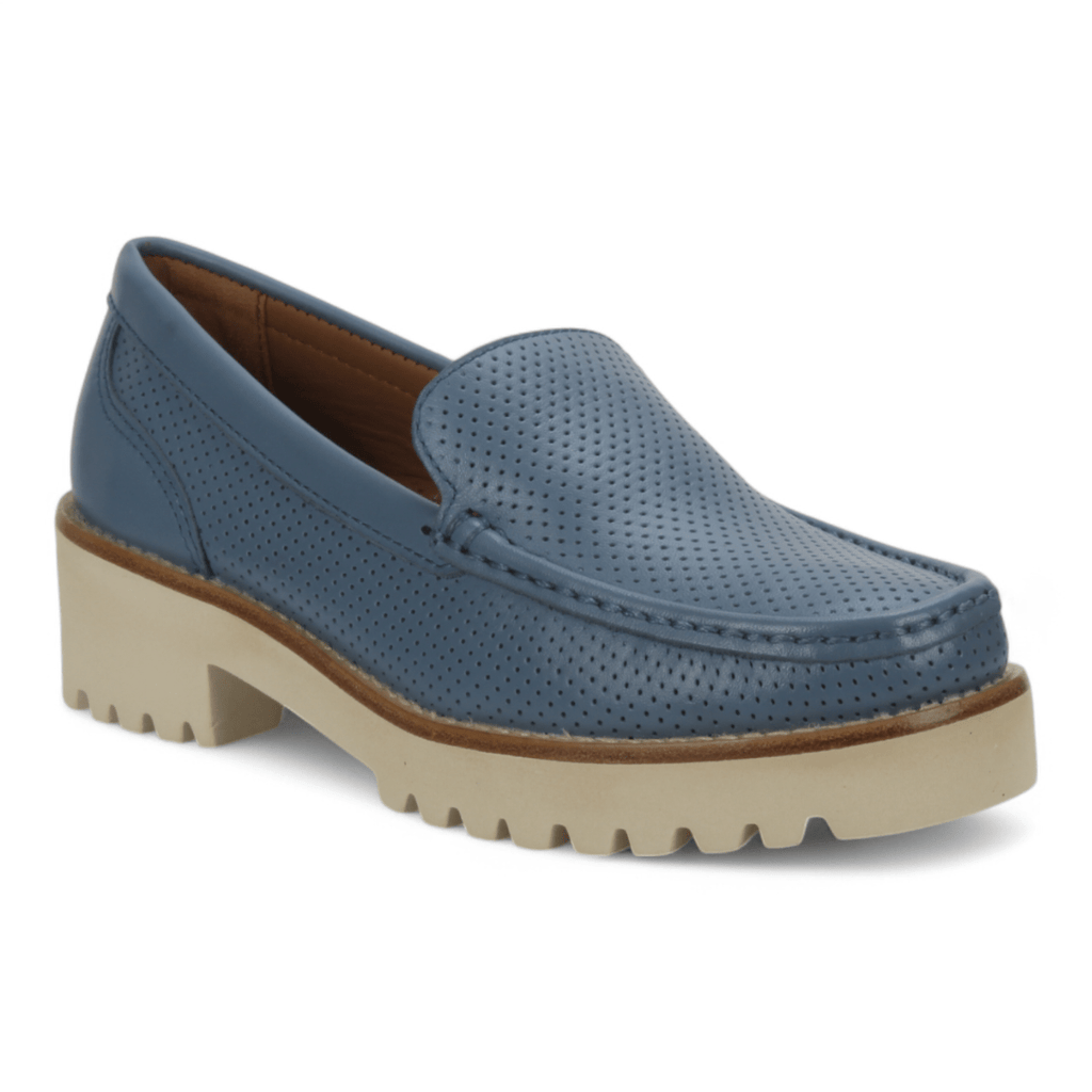 Bruno Menegatti Carrera Leather Loafer - Blue Fairy