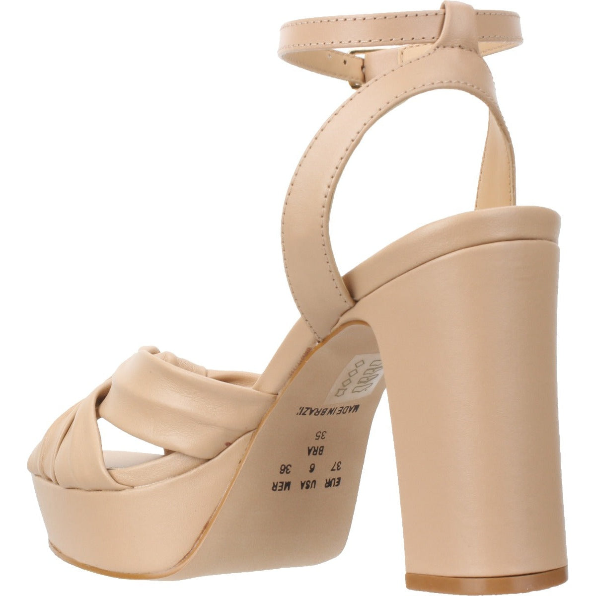 Bruno Menegatti Lauren Leather Dress Sandal - Nude