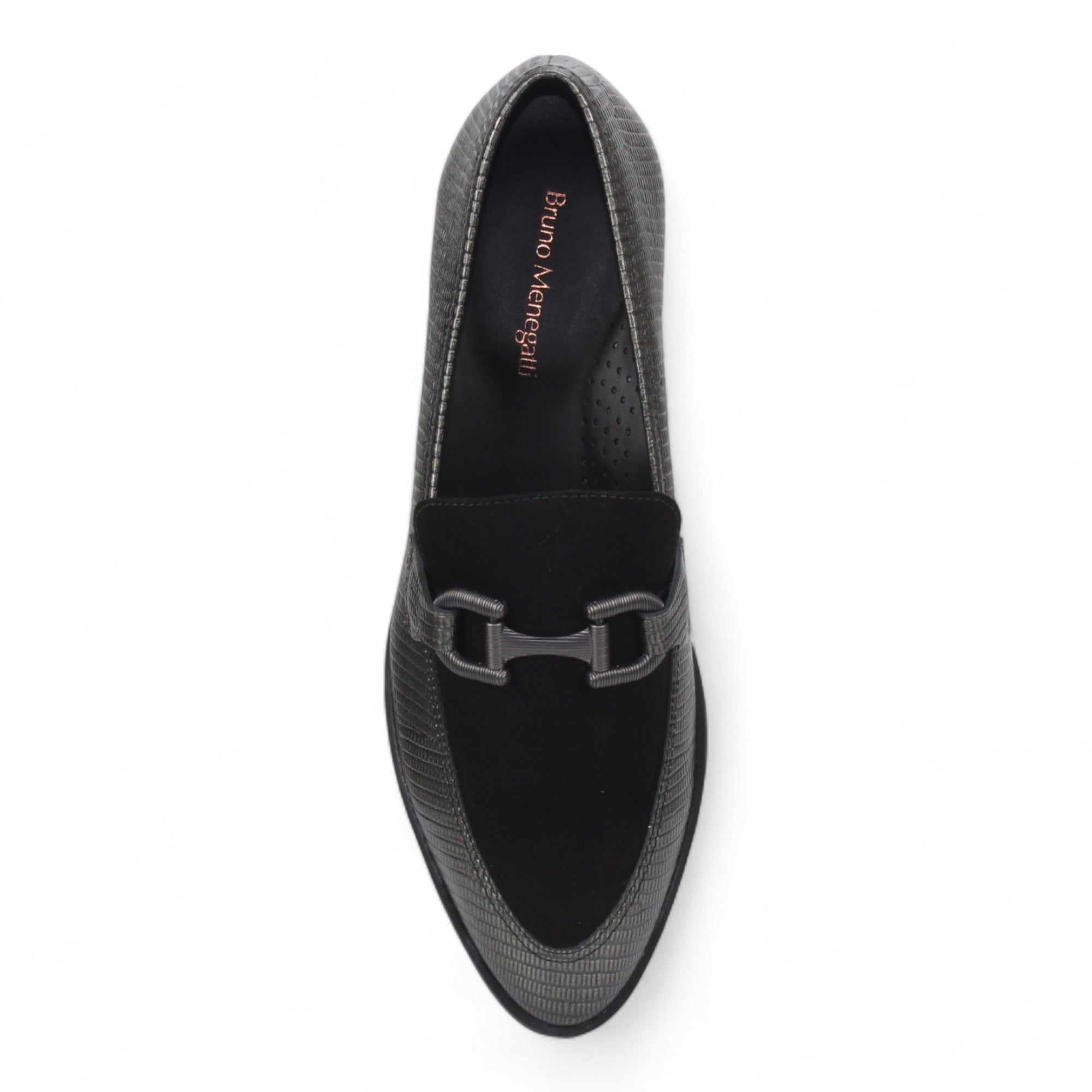 Bruno Menegatti Leather Loafer Military - Black