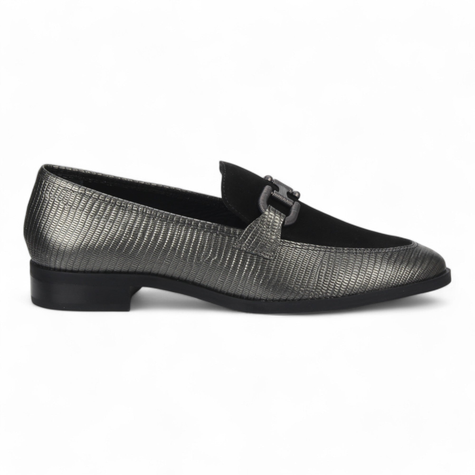 Bruno Menegatti Leather Loafer Military - Black