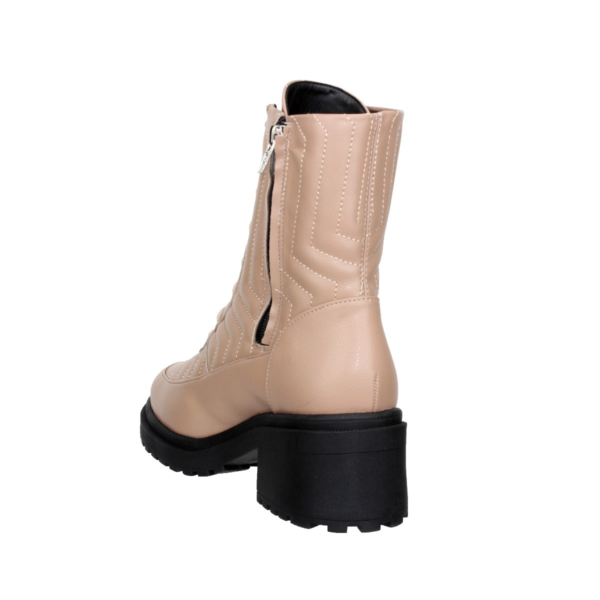 Bruno Menegatti Nikkita Leather Combat Boot - Nude