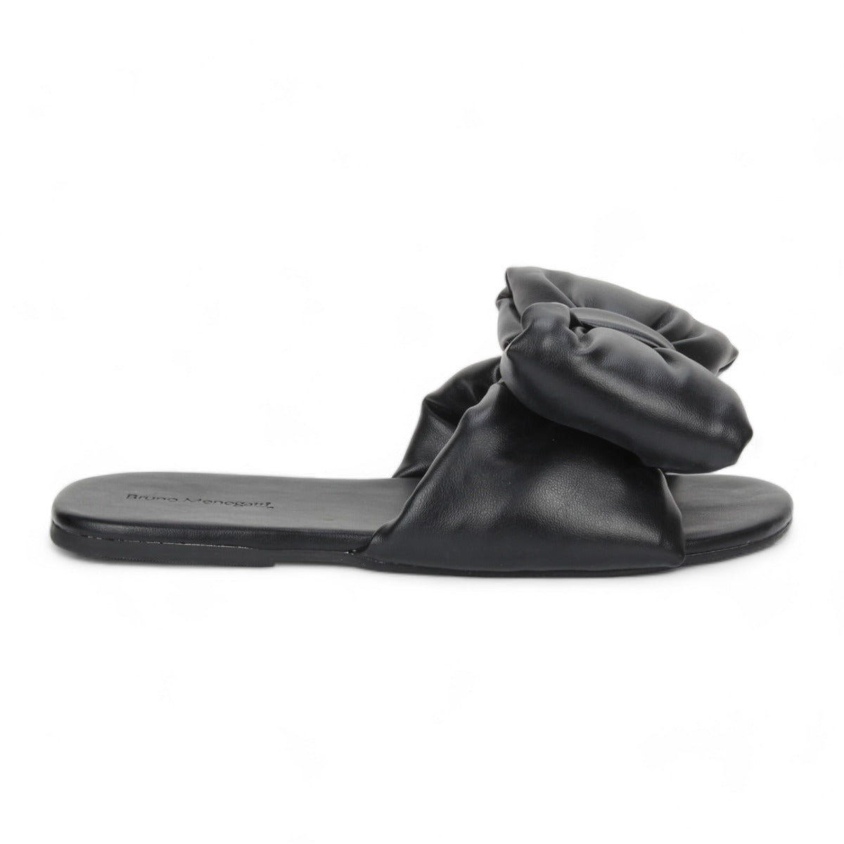 Bruno Menegatti Patti Super Bow Flat Sandal - Black