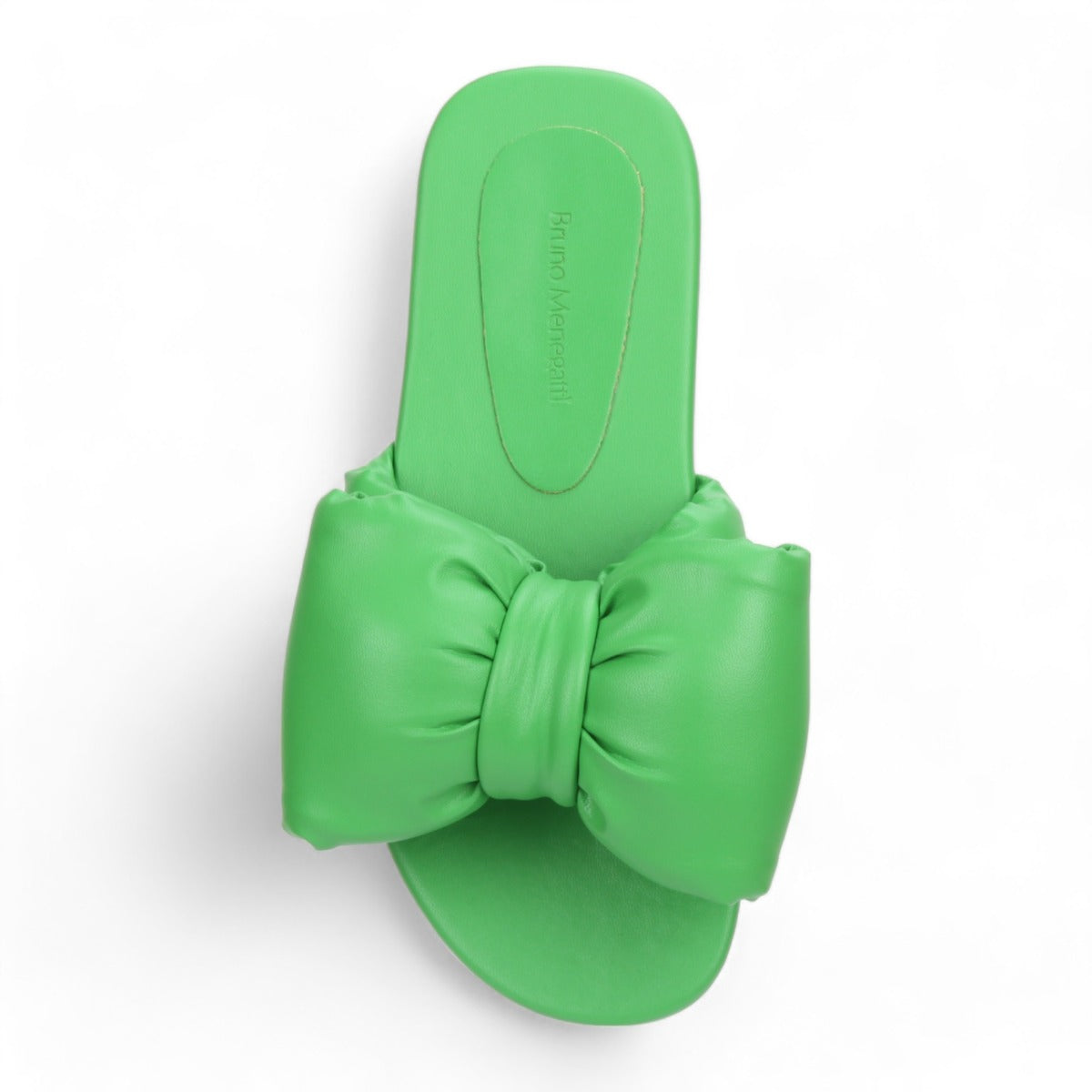 Bruno Menegatti Patti Super Bow Flat Sandal - Green