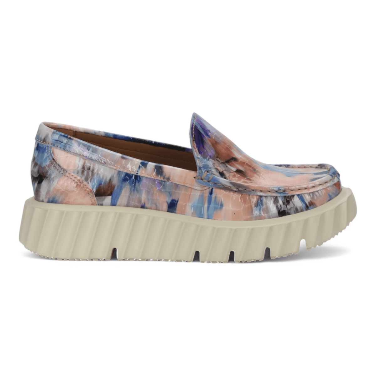 Bruno Menegatti Piemonte Mosaic Leather Loafer - Croco Blue