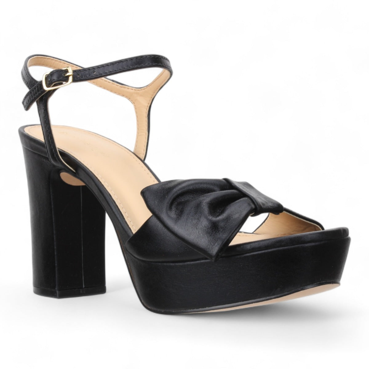 Bruno Menegatti Thelma Leather Dressy Platform - Black