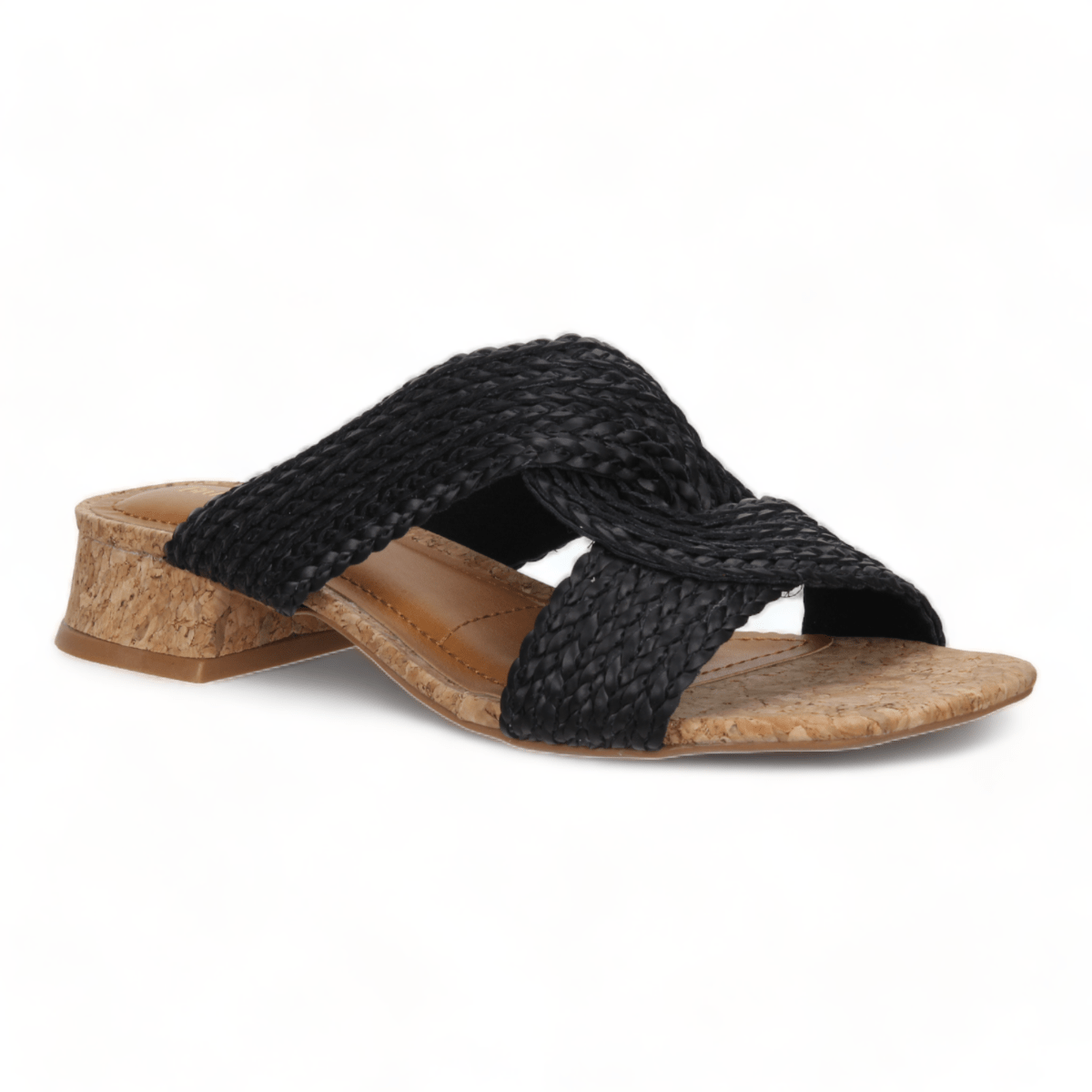 Bruno Menegatti Verina Sandals Straw/Cork - Black