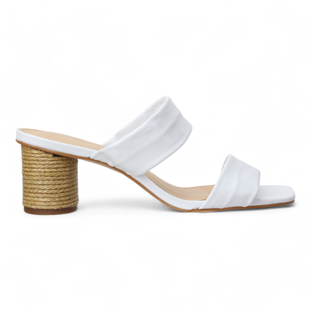 Bruno Menegatti Victoria Leather Slide Sandal - White