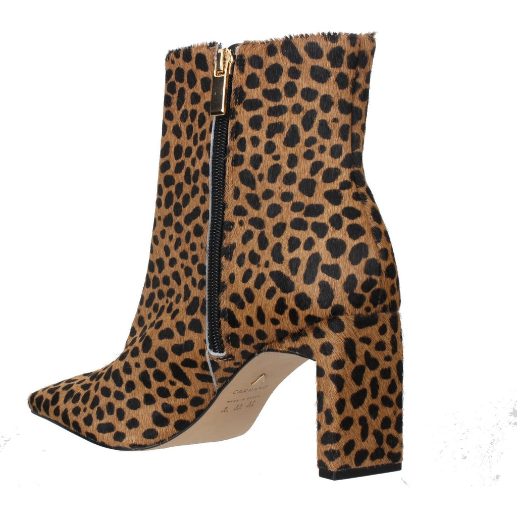 Carrano Abigail Fur/Leather Dress Boot - Cheetah