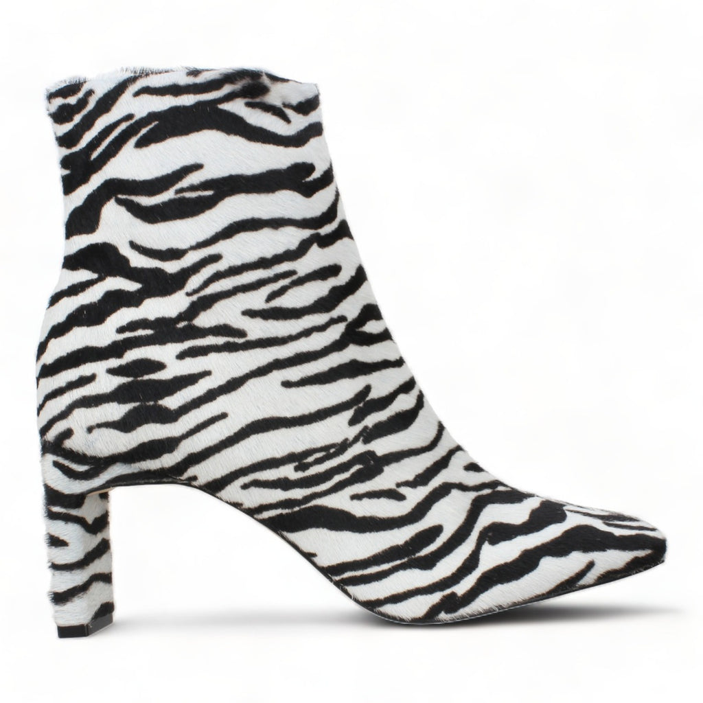 Carrano Abigail Fur/Leather Dress Boot - Zebra