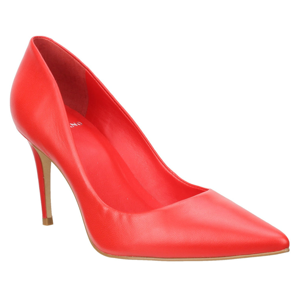 Carrano Beatriz Classic Leather Pump- Red